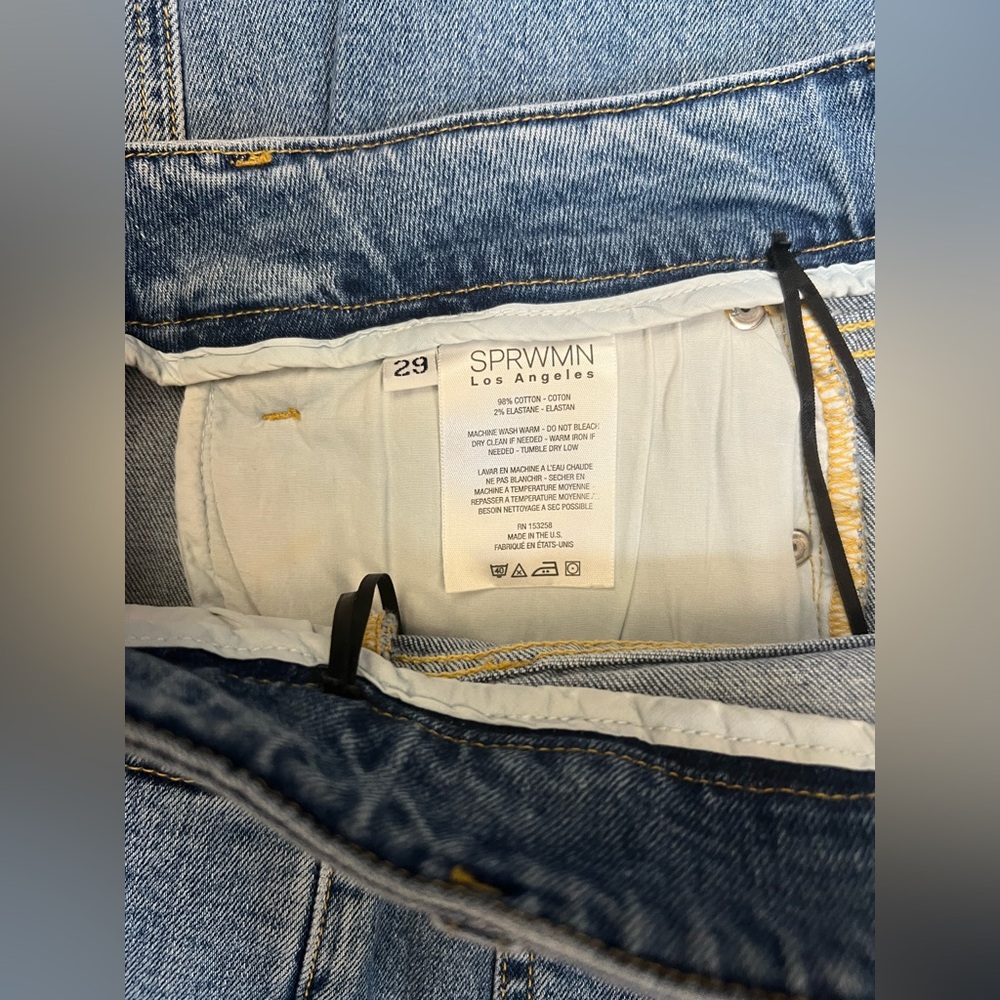 SPRWMN NWT Rosa Skinny Straight Leg Denim 29 - Picture 5 of 6